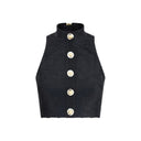 Balmain Baroque crop Top