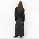 PINKO Black Cotton Skirt