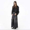 PINKO Black Cotton Skirt