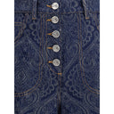 Etro Jacquard-patterned flare Jeans