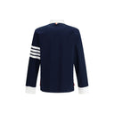 Thom Browne Cotton Polo shirt with white collar and cuffs