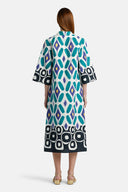 PRUDENZA BLK PURPL DRESS