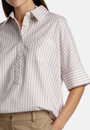 BENGALINA BEIG/WHT BLOUSE
