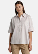 BENGALINA BEIG/WHT BLOUSE