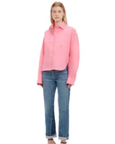 OVERSIZED MENS SHIRT FLAMINGO PINK