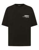 Dolce & Gabbana Black Amore Leopard Cotton Crew Neck T-shirt