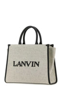 TOTE BAG MM WITH STRAP-BEIGE/BLACK-U