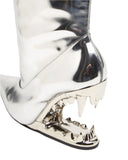 MIRROR MORSO WIDE BOOTS SILVER/GOLD