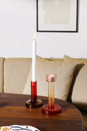 BURO BERGER CANDLEHOLDER BOLE MEDIUM PINK-RED