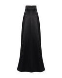 PRUNE CAPSULE LONG FLARE SKIRT BLACK  BALADE