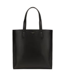 Dolce & Gabbana Black Calf Leather Shopping Tote Shoulder Bag