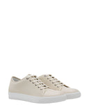 lanvin Dbb1 leather and suede sneakers