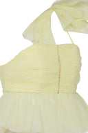 ANOUKI TULLE CORSET STYLE BLOUSE WITH BOW YELLOW