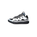 LANVIN CURB SNEAKERS WHITE ANTHRACITE