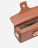 Medium leather pencil cat bag