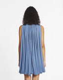 BOÉTIE - DRAPED MINI DRESS Smoked Blue