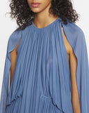 BOÉTIE - DRAPED MINI DRESS Smoked Blue
