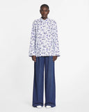 PRINTED LOOSE-FIT SHIRT CHAMBRAY