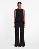 PLEATED PANTS BLACK