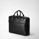 Eclipse Black Evolution leather, the Double Gusset Briefcase