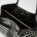SMALL SECRET MOSAICO/ELAPHE BLACK/OFFWHITE