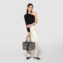SMALL SECRET MOSAICO/ELAPHE BLACK/OFFWHITE