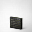 BILLFOLD 8CC IN MOSAICO ECLIPSE BLACK/MOSS GREEN