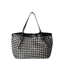 SMALL SECRET BAG IN MOSAICO BLACK/OFF WHITE