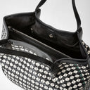 SMALL SECRET BAG IN MOSAICO BLACK/OFF WHITE