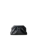 SECRET CLUTCH IN MOSAICO BLACK