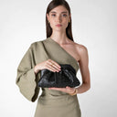 SECRET CLUTCH IN MOSAICO BLACK