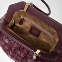 SECRET CLUTCH MOSAICO DARK PLUM