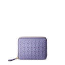 MINI ZIP WALLET IN MOSAICO LILAC