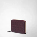 MINI ZIP WALLET MOSAICO DARK PLUM