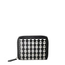 ZIP AROUND WALLET IN MOSAICO BLACK/OFF WHITE