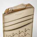 ZIP CARD CASE MOSAICO LIGHT GOLD