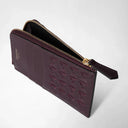 ZIP CARD CASE MOSAICO DARK PLUM
