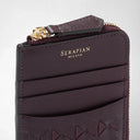 ZIP CARD CASE MOSAICO DARK PLUM
