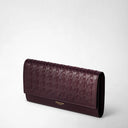 CONTINENTAL WALLET MOSAICO DARK PLUM