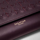 CONTINENTAL WALLET MOSAICO DARK PLUM