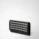 FLAP WALLET IN MOSAICO BLACK/OFF WHITE