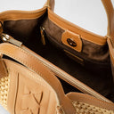 Mini secret bag in Raffia Tote Bag