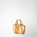 Mini secret bag in Raffia Tote Bag