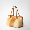 SMALL SECRET BAG RAFIA NATURAL/ALMOND