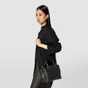 Small Luna handbag in Rugiada leather blends Milanese style
