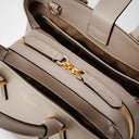 Small Luna handbag in Rugiada leather blends Milanese style