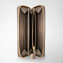 ZIP AROUND WALLET IN RUGIADA LEATHER SAHARA
