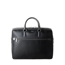 DOUBLE BRIEFCASE WITH ZIP IN STEPAN BLACK/BLACK ECLIPSE