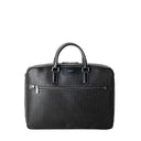 EXTRA SLIM BRIEFCASE IN STEPAN BLACK/BLACK ECLIPSE