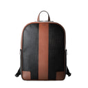 SINGLE ZIP BACKPACK IN STEPAN 72 BLACK/CUOIO